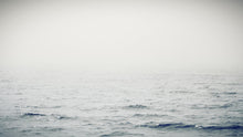 Load image into Gallery viewer, Serene Foggy Ocean Waves Wallpaper Mural. #6859