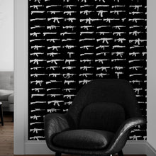 Carregar imagem no visualizador da galeria, Gun Pattern Wall Mural. Urban Camo Wallpaper. #6860