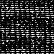 Carregar imagem no visualizador da galeria, Gun Pattern Wall Mural. Urban Camo Wallpaper. #6860