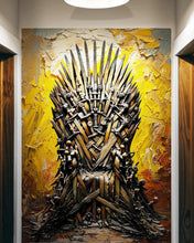 Carregar imagem no visualizador da galeria, Game of Thrones-Inspired Throne of Swords Wallpaper Mural. #6865