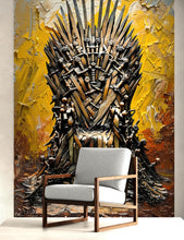 Carregar imagem no visualizador da galeria, Game of Thrones-Inspired Throne of Swords Wallpaper Mural. #6865
