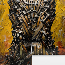 Carregar imagem no visualizador da galeria, Game of Thrones-Inspired Throne of Swords Wallpaper Mural. #6865