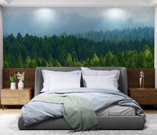Load image into Gallery viewer, Green Forest Wallpaper Mural. Scenic Landscape Wall Mural. #6894