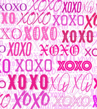 Load image into Gallery viewer, Pink XOXO Wallpaper Mural – Stylish Chic Glamour Girl’s Room Decor. #6899
