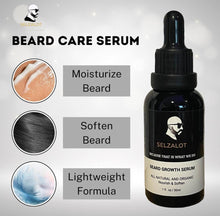 Load image into Gallery viewer, Beard Growth Kit Men’s Beard Care Kit Grooming Set 5 Pieces Beard Products with Wash, Oil Serum, Balm and a Gift Box for Men Self Care
