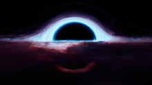 Load image into Gallery viewer, Black Hole Wall Mural – Interstellar Space Sci-Fi Wallpaper. #6919