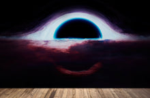 Load image into Gallery viewer, Black Hole Wall Mural – Interstellar Space Sci-Fi Wallpaper. #6919