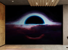 Load image into Gallery viewer, Black Hole Wall Mural – Interstellar Space Sci-Fi Wallpaper. #6919