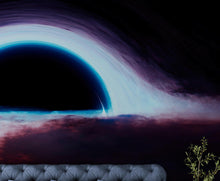 Load image into Gallery viewer, Black Hole Wall Mural – Interstellar Space Sci-Fi Wallpaper. #6919