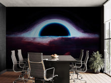 Load image into Gallery viewer, Black Hole Wall Mural – Interstellar Space Sci-Fi Wallpaper. #6919