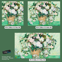 Carregar imagem no visualizador da galeria, Vincent Van Gogh White Flowers in Vase Wall Mural. #6960