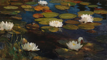 Carregar imagem no visualizador da galeria, Albert Edelfelt Water Lilies Painting Wallpaper Mural. #6963