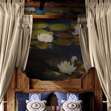 Carregar imagem no visualizador da galeria, Albert Edelfelt Water Lilies Painting Wallpaper Mural. #6963