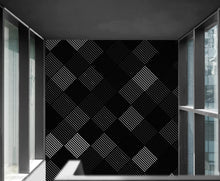 Carregar imagem no visualizador da galeria, Modern Black and White Polka Dot Peel and Stick Wall Mural. #6964