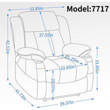 Load image into Gallery viewer, Dual Motor Infinite Position Up to 350 LBS Leatheraire Power Lift Recliner Chair, Heavy Duty Motion Mechanism with 8-Point Vibration Massage and Lumbar Heating, Stainless steel Cup Holders, Brown