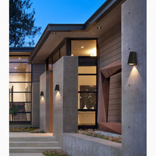 Load image into Gallery viewer, Black/Gray Outdoor Aluminum Waterproof LED Wall Lamps For Garden, porch