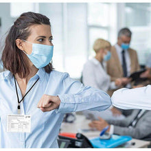 Load image into Gallery viewer, Avery CDC Vaccine Card Holders and Lanyards, 4" x 3", Landscape, 5 Prepunched ID Card Holders and Lanyards (02913)e