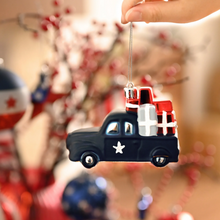 Carregar imagem no visualizador da galeria, USA Flag Inspired Patriotic Ornament Set, 70pc Red White Blue Baubles