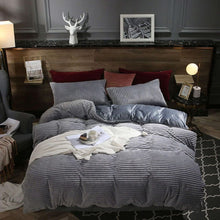 Carregar imagem no visualizador da galeria, Corduroy Velvet Duvet Cover Set