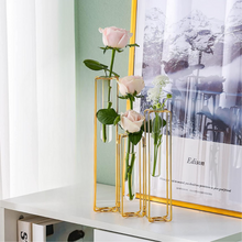 Carregar imagem no visualizador da galeria, Metal Tube Flower Vase