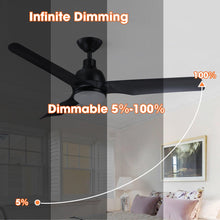 Carregar imagem no visualizador da galeria, 52" Cason Induatrial Downrod Mount Reversible Ceiling Fan with LED Lighting and Remote Control