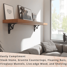 Cargar imagen en el visor de la galería, Folly Beach Heavy Duty Steel Brackets for Shelving