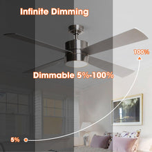 Carregar imagem no visualizador da galeria, 52" Bucholz Industrial Ceiling Fan with Dimmable LED Light