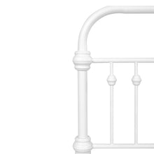 Carregar imagem no visualizador da galeria, 86.4" L X 59.6" W X 44" H Metal Bed Frame Queen Size Standerd Bed Frame - WHITE