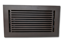 Cargar imagen en el visor de la galería, Cast Aluminum Linear Bar Vent Covers - Oxidized Bronze