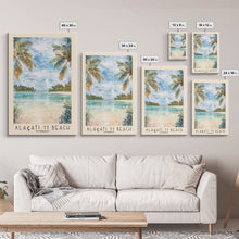 Load image into Gallery viewer, Alaçatı 11 Beach, Turkey Watercolor Beach Print, Vacation Gift, Turkey Wall Art, Beach Painting, Beach Decor, Beach Painting