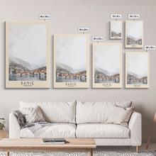 Load image into Gallery viewer, Banje, Croatia Watercolor Print, Vacation Gift, Croatia Wall Art, Beach Painting, Beach Decor, Large Wall Art, Wood Frame Art