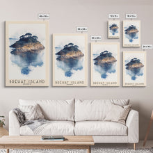 Load image into Gallery viewer, Bréhat Island, France Watercolor Beach Print, Vacation Gift, France Wall Art, Beach Painting, Beach Decor, Beach Painting