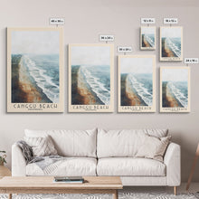 Load image into Gallery viewer, Canggu Beach, Indonesia Watercolor Print, Vacation Gift, Indonesia Wall Art, Beach Painting, Beach Decor, Large Wall Art, Wood Frame Art