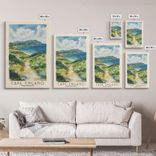 Load image into Gallery viewer, Cape Engano, Philippines Watercolor Beach Print, Vacation Gift, Philippines Wall Art, Beach Painting, Beach Decor, Beach Painting