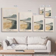 Load image into Gallery viewer, Chicama, Peru Watercolor Beach Print, Vacation Gift, Peru Wall Art, Beach Painting, Beach Decor, Beach Painting