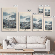 Cargar imagen en el visor de la galería, Côn Đảo, Vietnam Watercolor Beach Print, Vacation Gift, Vietnam Wall Art, Framed Canvas Print, Framed Beach Painting