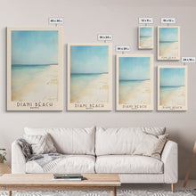Load image into Gallery viewer, Diani Beach, Kenya Watercolor Beach Print, Vacation Gift, Kenya Wall Art, Framed Canvas Print, Framed Beach Painting