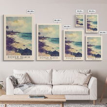 Load image into Gallery viewer, Dover Beach, Barbados Watercolor Beach Print, Vacation Gift, Barbados Wall Art, Framed Canvas Print, Framed Beach Painting