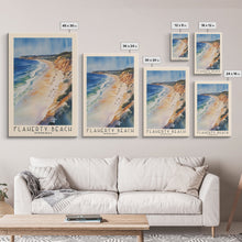 Load image into Gallery viewer, Flaherty Beach, Australia Watercolor Print, Vacation Gift, Australia Wall Art, Beach Painting, Beach Decor, Large Wall Art, Wood Frame Art