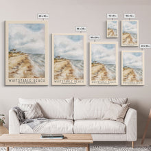 Load image into Gallery viewer, Whitstable beach, United Kingdom Watercolor Beach Print, Vacation Gift, United Kingdom Wall Art, Beach Painting, Beach Decor, Beach Painting