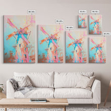 Carregar imagem no visualizador da galeria, Autumn Pastel Barn Scene with Soft Hues - Framed Canvas Print, Rustic Decor, Countryside Art for Living Room, Farmhouse Wall Art for Home