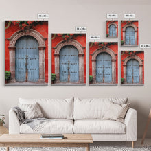 Cargar imagen en el visor de la galería, Change1 Indian Wall Art, Colorful Indian Doors, Framed Canvas Print, Painting Print, Traditional Hindu Architecture, Ready To Hang