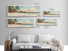 Load image into Gallery viewer, Anse Soleil, Seychelles Watercolor Beach Print, Vacation Gift, Seychelles Wall Art, Framed Canvas Print, Framed Beach Painting