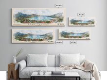 Load image into Gallery viewer, Beau Vallon, Seychelles Watercolor Beach Print, Vacation Gift, Seychelles Wall Art, Beach Painting, Beach Decor, Beach Painting