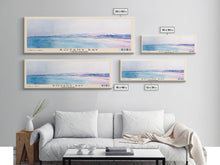 Load image into Gallery viewer, Botany Bay, United Kingdom Watercolor Print, Vacation Gift, United Kingdom Wall Art, Beach Painting, Beach Decor, Large Wall Art, Wood Frame Art