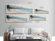 Load image into Gallery viewer, Bounty Beach, Philippines Watercolor Beach Print, Vacation Gift, Philippines Wall Art, Framed Canvas Print, Framed Beach Painting