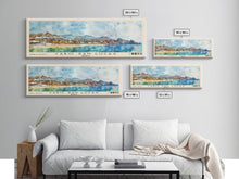 Load image into Gallery viewer, Cabo San Lucas, Mexico Watercolor Print, Vacation Gift, Mexico Wall Art, Beach Painting, Beach Decor, Large Wall Art, Wood Frame Art