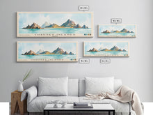 Cargar imagen en el visor de la galería, Chausey Islands, France Watercolor Beach Print, Vacation Gift, France Wall Art, Framed Canvas Print, Framed Beach Painting