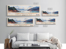 Cargar imagen en el visor de la galería, Clear Water Bay, Hong Kong Watercolor Beach Print, Vacation Gift, Hong Kong Wall Art, Framed Canvas Print, Framed Beach Painting