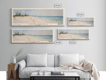 Load image into Gallery viewer, Cove Beach, Bahamas Watercolor Beach Print, Vacation Gift, Bahamas Wall Art, Beach Painting, Beach Decor, Beach Painting